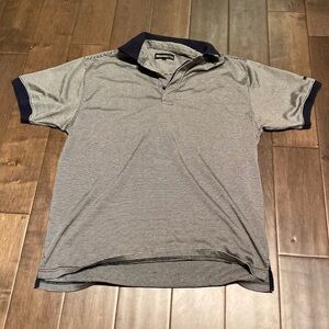 Mondetta men’s thin stripe Golf Shirt, size medium, polo